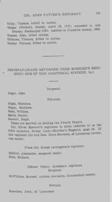 Volume III > Additional Regiment. Col. Thomas Hartley's. Jan. 11, 1777-Jan. 13, 1779.