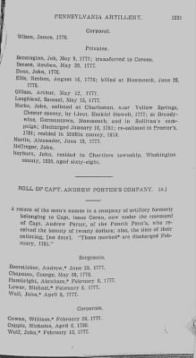 Thumbnail for Volume III > Continental Line. Fourth Regiment of Artillery. Feb. 6, 177-Nov. 3, 1783.