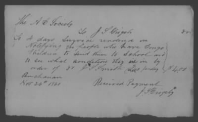 Thumbnail for Accounts and Receipts > 1860-1864