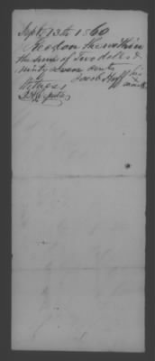 Thumbnail for Accounts and Receipts > 1860-1864