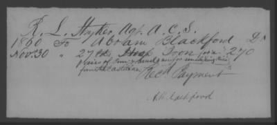 Thumbnail for Accounts and Receipts > 1860-1864