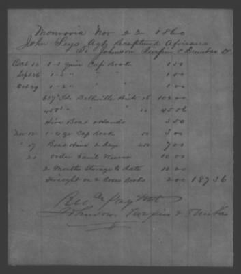 Thumbnail for Accounts and Receipts > 1860-1864