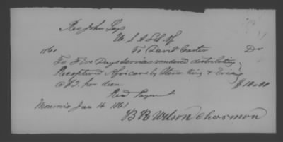 Thumbnail for Accounts and Receipts > 1860-1864