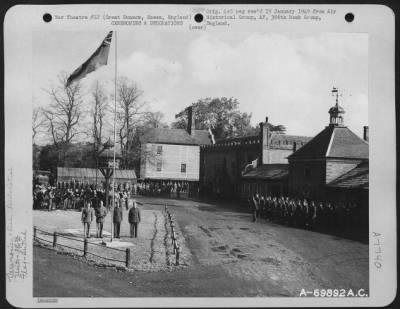 Thumbnail for Dedications > The Union Jack Waves Over Station 164 In Great Dunmov, Essex, England Prior To Transfer Of The Base To The 386Th Bomb Group On 20 October 1943.