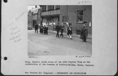 Thumbnail for Miscellaneous > Brig Gen Jesse Auton Of The 65Th Fighter Wing At The Celebration Of The Freedom Of Saffron-Walden Essex England.