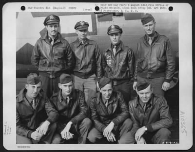 Thumbnail for General > Lt. W.G. Bragg And Crew Of The 452Nd Bomb Gp Beside A Boeing B-17 "Flying Fortress".  England, 20 October 1944.