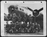 Thumbnail for Lt. Smithy And Crew Of The 303Rd Bomb Group Beside The Boeing B-17 "Flying Fortress" 'Sweet Pea'.  England, 21 July 1944. - Page 1