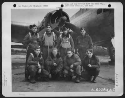 Thumbnail for General > Lt. Hogan And Crew Of The 860Th Bomb Sq. 493Rd Bomb Group, In Front Of Boeing B-17 Flying Fortress.  England, 25 November 1944.