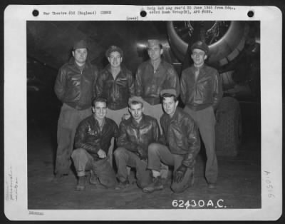 Thumbnail for General > Lt. Durgin And Crew Of The 863Rd Bomb Sq., 493Rd Bomb Group, 8Th Air Force In Front Of A Boeing B-17 Flying Fortress.  England, 12 November 1944.