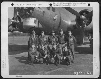 Thumbnail for General > Combat Crew Of The 91St Bomb Group, 8Th Air Force, Beside The Boeing B-17 "Flying Fortress" 'Ragged But Right', England.