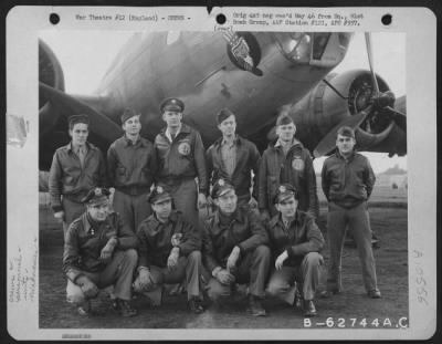 Thumbnail for General > Capt. Griffin And Crew Of The 322Nd Bomb Squadron, 91St Bomb Group, 8Th Air Force, In Front Of The Boeing B-17 "Flying Fortress" "Yankee Doodle", England, 15 Feb 1944.