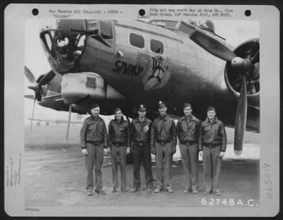 Thumbnail for General > Lt. A. Ernst And Crew Of The 322Nd Bomb Sq., 91St Bomb Group, 8Th Air Force, In Front Of A Boeing B-17 "Flying Fortress" 'Stinky'.  England.