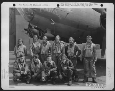 Thumbnail for General > Lt. Charles H. Silvernail And Crew Of The 323Rd Bomb Sq., 91St Bomb Group, 8Th Air Force, In Front Of A Boeing B-17 "Flying Fortress" 'Man O War'.   England, 14 May 1943.