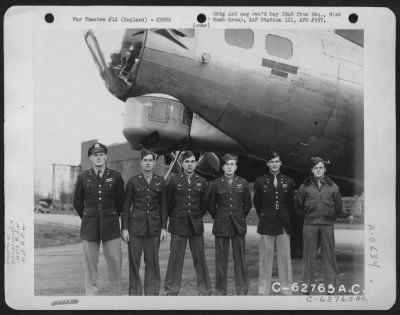 Thumbnail for General > Lt. Witty And Crew Of The 324Th Bomb Sq., 91St Bomb Group, 8Th Air Force, Beside The Boeing B-17 "Flying Fortress".  England.