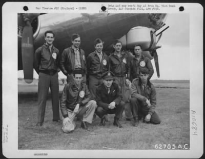 General > Combat Crew Of The 91St Bomb Group, 8Th Air Force, Beside A Boeing B-17 Flying Fortress.  England.