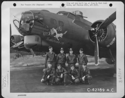General > Combat Crew Of The 91St Bomb Group, 8Th Air Force, Beside The Boeing B-17 "Flying Fortress" "Man O War Ii".  England.