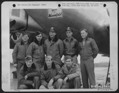 Thumbnail for General > Lt. Kochel And Crew Of The 401St Bomb Group, In Front Of A Boeing B-17 "Flying Fortress" "Spirit Of Bloomfield" At An 8Th Air Force Base In England, 20 November 1944.