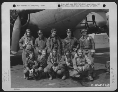 Thumbnail for General > Crew 12 Of The 612Th Bomb Squadron, 401St Bomb Group, Beside A Boeing B-17 "Flying Fortress" "Command Performance" At An 8Th Air Force Base In England, 16 June 1944.