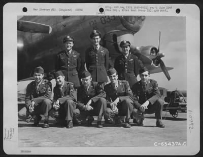 Thumbnail for General > Lt. Yergan And Crew (Crew 3) Of The 614Th Bomb Squadron, 401St Bomb Group, Pose In Front Of The Boeing B-17 "Flying Fortress" At An 8Th Air Force Base In England, 15 April 1945.