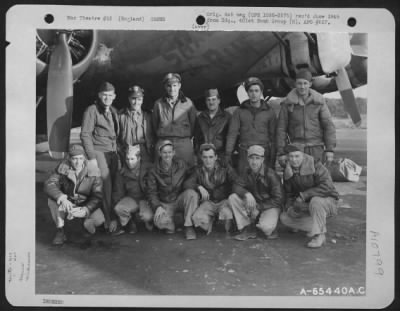 Thumbnail for General > Crew 14 Of The 615Th Bomb Squadron, 401St Bomb Group, In Front Of A Boeing B-17 "Flying Fortress" At An 8Th Air Force Base In England, 7 October 1944.