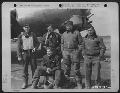 Thumbnail for General > Major Stann And Crew Of The 401St Bomb Group, Beside A Boeing B-17 "Flying Fortress" At An 8Th Air Force Base In England, 10 July 1944.