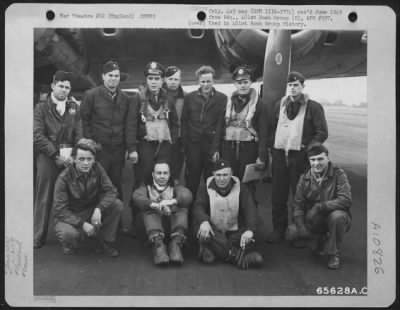 Thumbnail for General > Colonel Harold W. Bowman And Lead Crew On Mission Over Ludwigshafen, Germany On 18 October 1944.  (Crew 2 Of The 615Th Bomb Squadron, 401St Bomb Group) England.