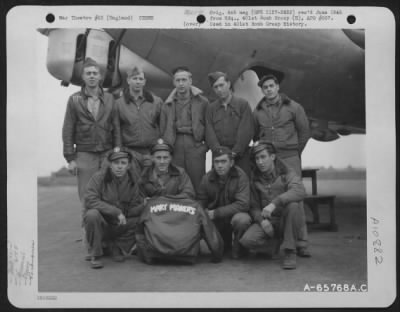 Thumbnail for General > Lt. Stegemann And Crew Of The Boeing B-17 "Flying Fortress" 'Mary Makers' Of The 615Th Bomb Squadron, 401St Bomb Group, At An 8Th Air Force Base In England, 21 October 1944.