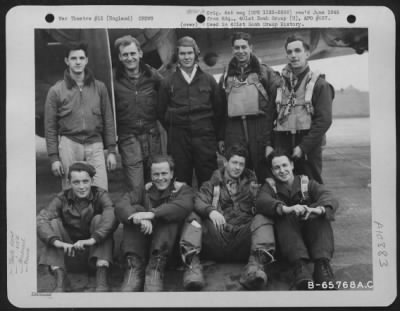 Thumbnail for General > Lt. Heenan And Crew Of The 615Th Bomb Squadron, 401St Bomb Group, In Front Of A Boeing B1-7 "Flying Fortress" At An 8Th Air Force Base In England, 23 October 1944.