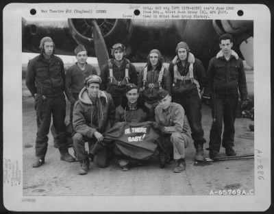 Thumbnail for General > Lt. Calloway And Crew Of The Boeing B-17 "Flying Fortress" 'Be There Baby' Of The 615Th Bomb Squadron, 401St Bomb Group, Stationed At An 8Th Air Force Base In England, 5 November 1944.