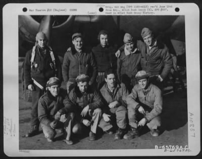 General > Lt. Maire And Crew Of The 615Th Bomb Squadron, 401St Bomb Group, In Front Of A Boeing B-17 "Flying Fortress" At An 8Th Air Force Base In England, 31 October 1944.