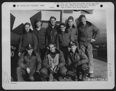 Thumbnail for General > Lt. Udy And Crew Of The 615Th Bomb Squadron, 401St Bomb Group, Beside A Boeing B-17 "Flying Fortress" At An 8Th Air Force Base In England, 31 October 1944.