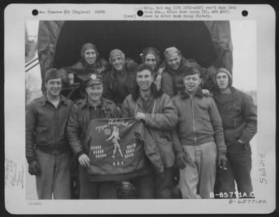 Thumbnail for General > Lt. Sullivan And Crew Of The Boeing B-17 "Flying Fortress" "Mrs. Aldaflak" Of The 615Th Bomb Squadron, 401St Bomb Group, At An 8Th Air Force Base In England, 29 November 1944.