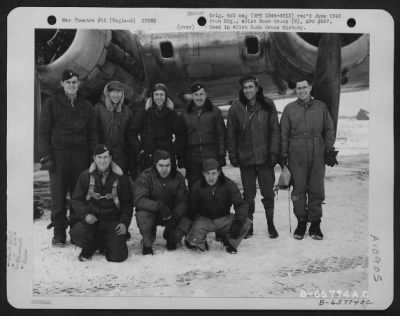 Thumbnail for General > Lt. Moran And Crew Of The 614Th Bomb Squadron, 401St Bomb Group, In Front Of The Boeing B-17 "Flying Fortress" At An 8Th Air Force Base In England, 15 January 1945.