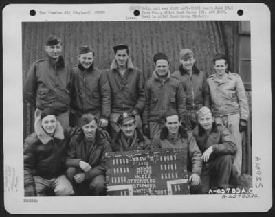 Thumbnail for General > Lt. Steele And Crew Of The 613Th Bomb Squadron, 401St Bomb Group, At An 8Th Air Force Base In England.  25 March 1945.