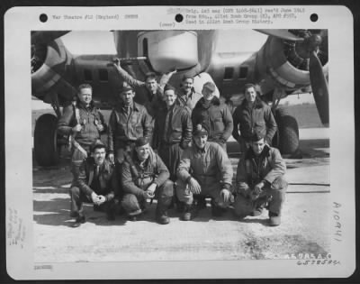 Thumbnail for General > Capt. Hayes And Crew Of The 615Th Bomb Squadron, 401St Bomb Group, In Front Of A Boeing B-17 "Flying Fortress" At An 8Th Air Force Base In England.  25 March 1945.