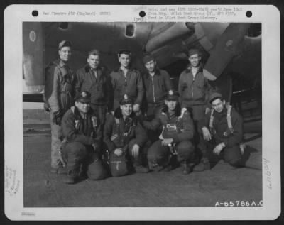 Thumbnail for General > Lt. Wolf And Crew Of The 615Th Bomb Squadron, 401St Bomb Group, Beside A Boeing B-17 "Flying Fortress" At An 8Th Air Force Base In England.  12 April 1945.