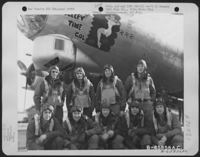 Thumbnail for General > Lt. Morgan And Crew Of The 381St Bomb Group In Front Of The Boeing B-17 "Flying Fortress" "Sleepy Time Gal" At 8Th Air Force Station 167, Ridgewell, Essex County, England, 15 October 1944.