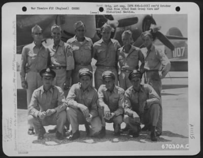 Thumbnail for General > Lt. [Hugh B.] Johnson And Lead Crew Of The 303Rd Bomb Group.  England, 9 December 1944. [Note: Photo Actually Taken During Training At Drew Field, Tampa, Fl. Per Hugh B. Johnson, 4/26/90]