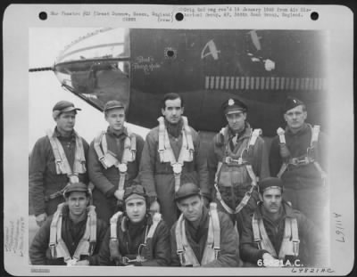 Thumbnail for General > Colonel Kelly, Edward R. Murrow, A War Correspondent, And Crew Members Of The Martin B-26 '4-F' Pose Beside The Plane At The 386Th Bomb Group Base In Boxted Field, Essex, England On 25 February 1944.