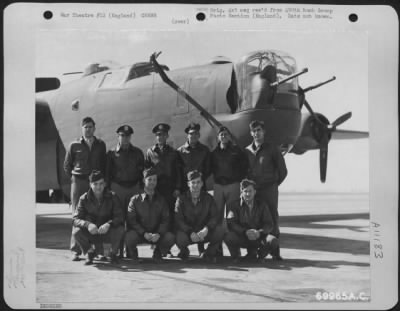 General > Lt. Mavlov And Crew Of The 490Th Bomb Group Pose Beside Their Consolidated B-24 At An 8Th Air Force Base In England.  17 March 1944.