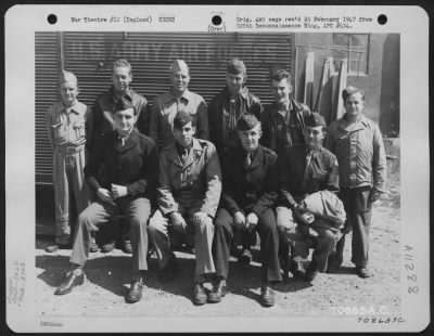 General > A Crew Of The 526Th Bomb Squadron, 379Th Bomb Group, Poses For The Photographer At An 8Th Air Force Base In England On 5 August 1944.