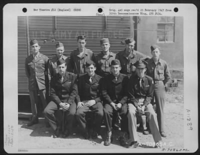 Thumbnail for General > A Crew Of The 526Th Bomb Squadron, 379Th Bomb Group, Poses For The Photographer At An 8Th Air Force Base In England On 5 August 1944.