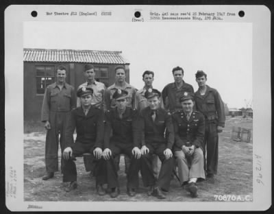 Thumbnail for General > A Crew Of The 526Th Bomb Squadron, 379Th Bomb Group, Poses For The Photographer At An 8Th Air Force Base In England On 18 August 1944.