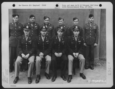 Thumbnail for General > Lt. T.M. Smith And Crew Of The 526Th Bomb Squadron, 379Th Bomb Group Pose For The Photographer At An 8Th Air Force Base In England On 29 April 1944.