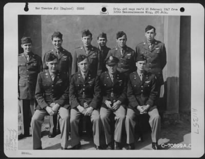 Thumbnail for General > Lt. Osborne And Crew Of The 526Th Bomb Squadron, 379Th Bomb Group Pose For The Photographer At An 8Th Air Force Base In England On 1 May 1944.