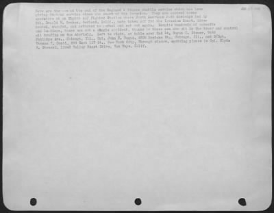 General > Here are the men at the end of the England--France shuttle service which has been giving 24-hour service since the start of the invasion. They are control tower operators at an Eighth AAF Fighter Station where North American P-51 Mustangs led by Col.