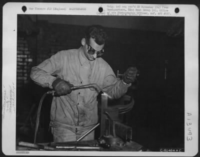 Thumbnail for Miscellaneous > Maintenance Men Of The 92Nd Bomb Group At Work In An Aircraft Supply Warehouse.  England, 29 November 1943.