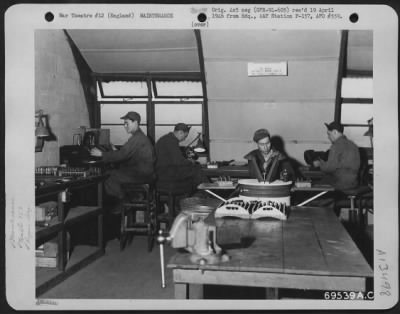 Thumbnail for Miscellaneous > Men At Work In The Engineering Shop Of The 353Rd Fighter Group At Their Base In England.  4 September 1944.