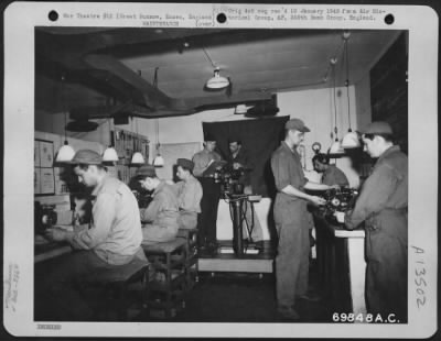 Thumbnail for Miscellaneous > Men At Work In The Bomb Sight Section Of The 386Rd Bomb Group At Their Base In Great Dunmow, England.  20 August 1944.