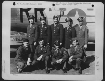 Thumbnail for General > Combat Crew Of The 389Th Bomb Group Pose Beside Their Consolidated B-24 At An 8Th Air Force Base In England.